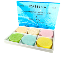 Aromaterapinės dušo tabletės kvapai SPA natūralu